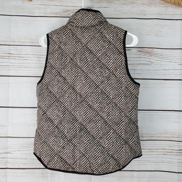 J. Crew | Chevron Stripe Down Vest - Picture 5 of 7
